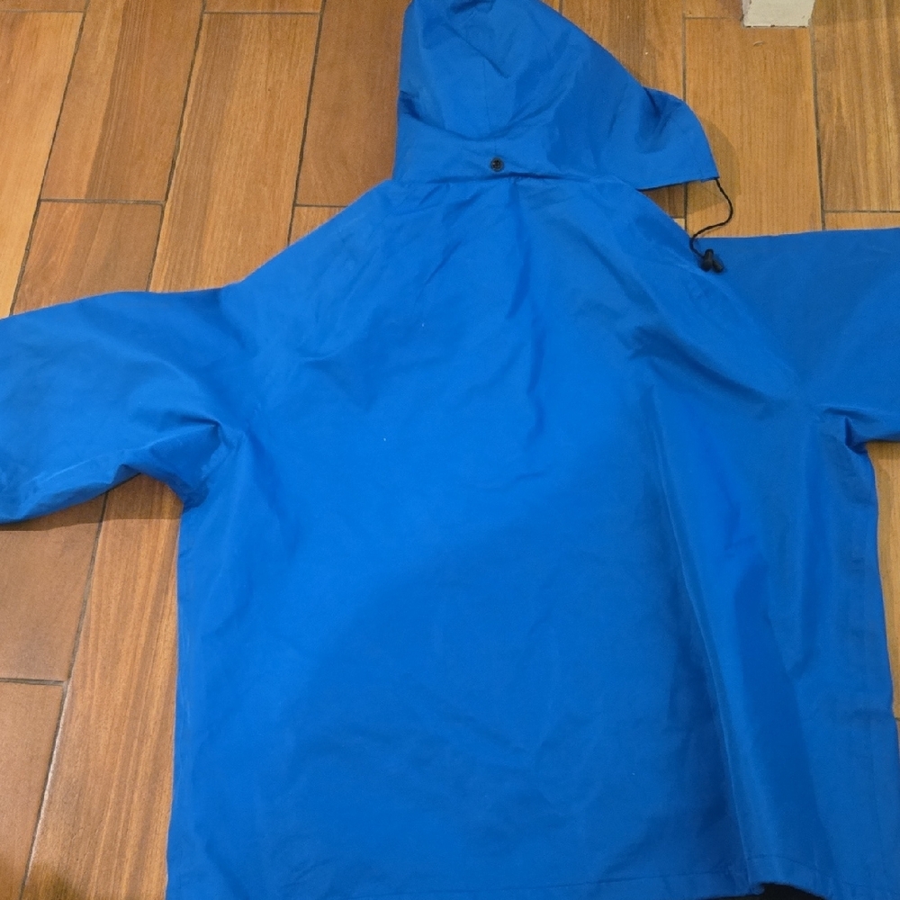 XXXL TideWe Blue Raincoat Rain Jacket with Hood Lightweight With Pouch - Picture 4 of 5